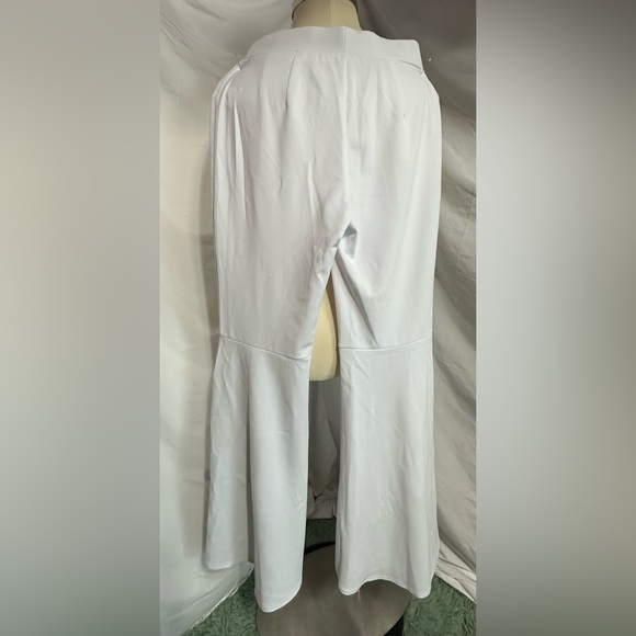 Women's Bell Bottom Pants High Waisted Long Stretchy Comfy High Low Hem Flared - Picture 4 of 11